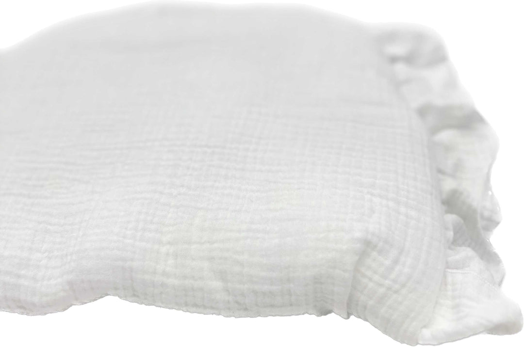 Moses Basket White Ruffle Pillow-Towels & bedlinen-Like Moses-Blue Almonds-London-South Kensington