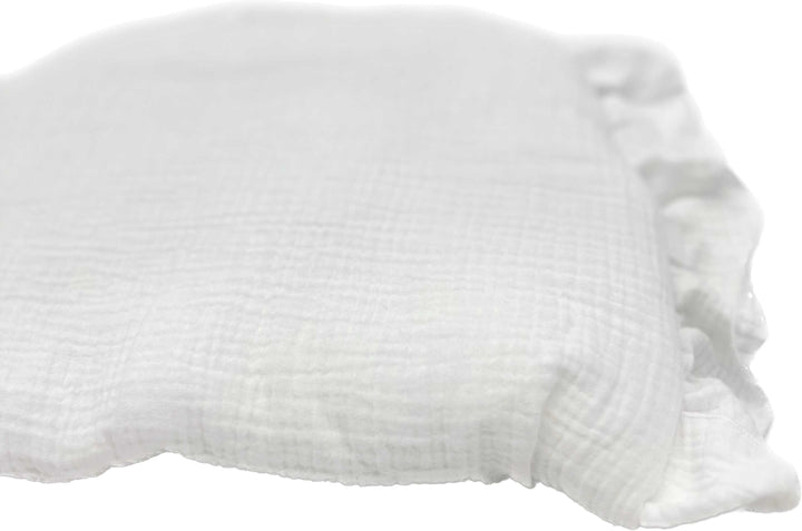 Moses Basket White Ruffle Pillow-Towels & bedlinen-Like Moses-Blue Almonds-London-South Kensington