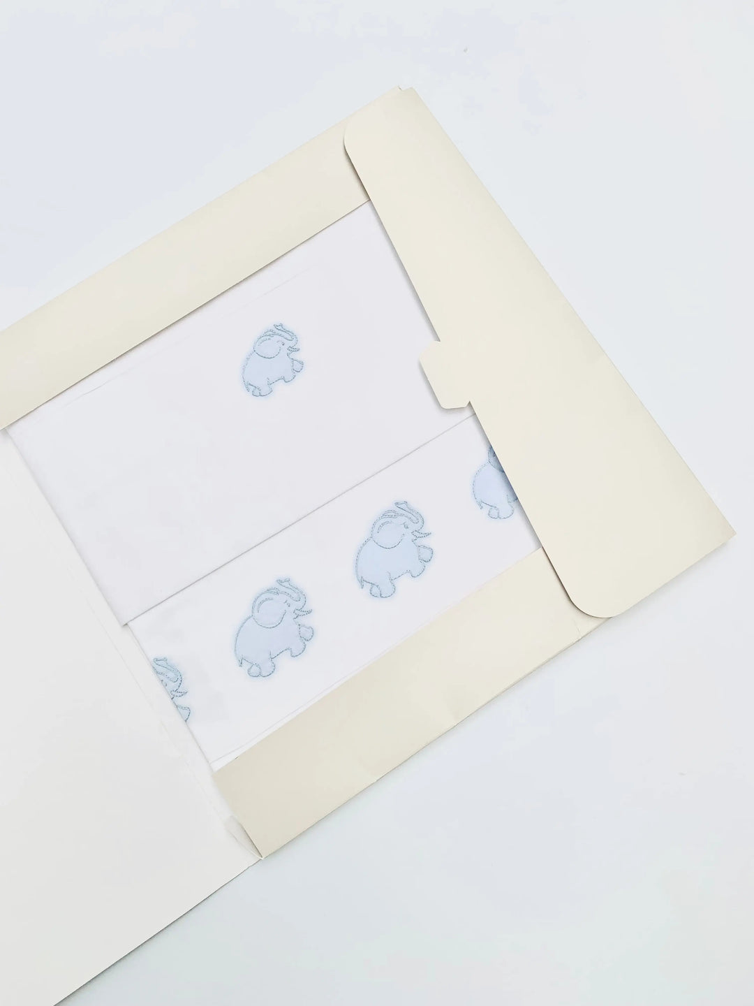 Moses basket sheet set elephants blue-Towels & bedlinen-Ferrari Mariella-Blue Almonds-London-South Kensington