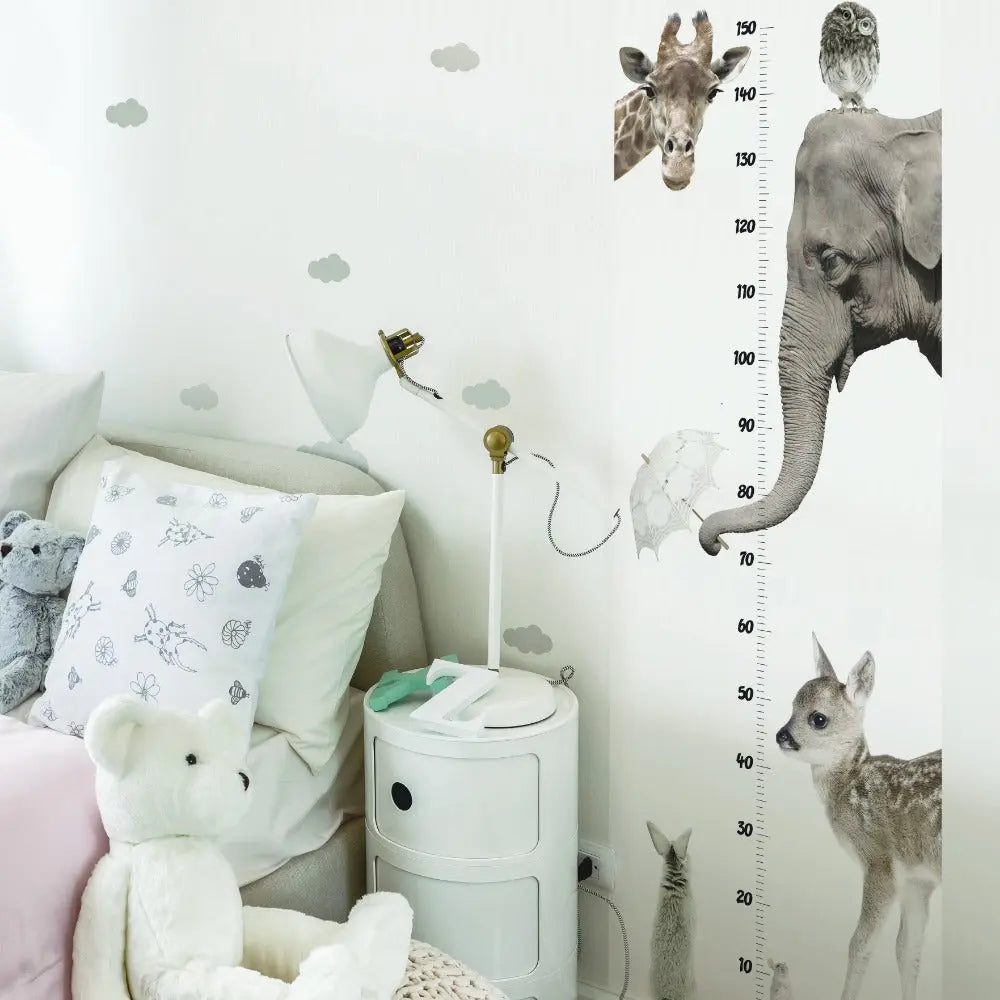 Growth chart sticker "I love animals"-Wallpapers & stickers-Dekornik-Blue Almonds-London-South Kensington