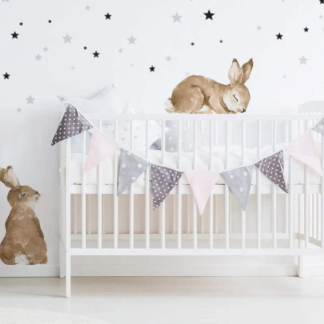 Stickers "happy rabbits wonderland"-Wallpapers & stickers-Dekornik-Blue Almonds-London-South Kensington