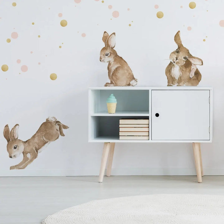 Stickers "happy rabbits wonderland"-Wallpapers & stickers-Dekornik-Blue Almonds-London-South Kensington