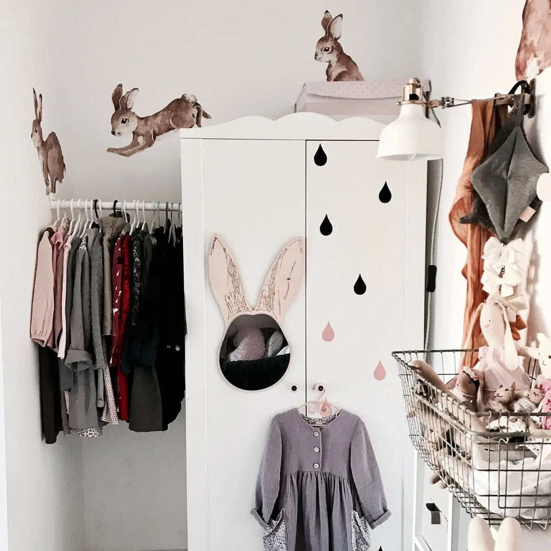 Stickers "happy rabbits wonderland"-Wallpapers & stickers-Dekornik-Blue Almonds-London-South Kensington