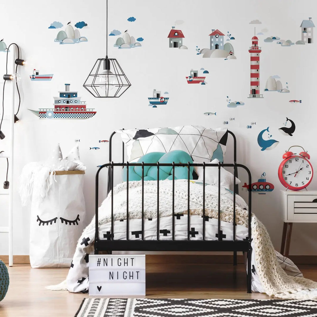 Stickers "life by the sea"-Wallpapers & stickers-Dekornik-Blue Almonds-London-South Kensington