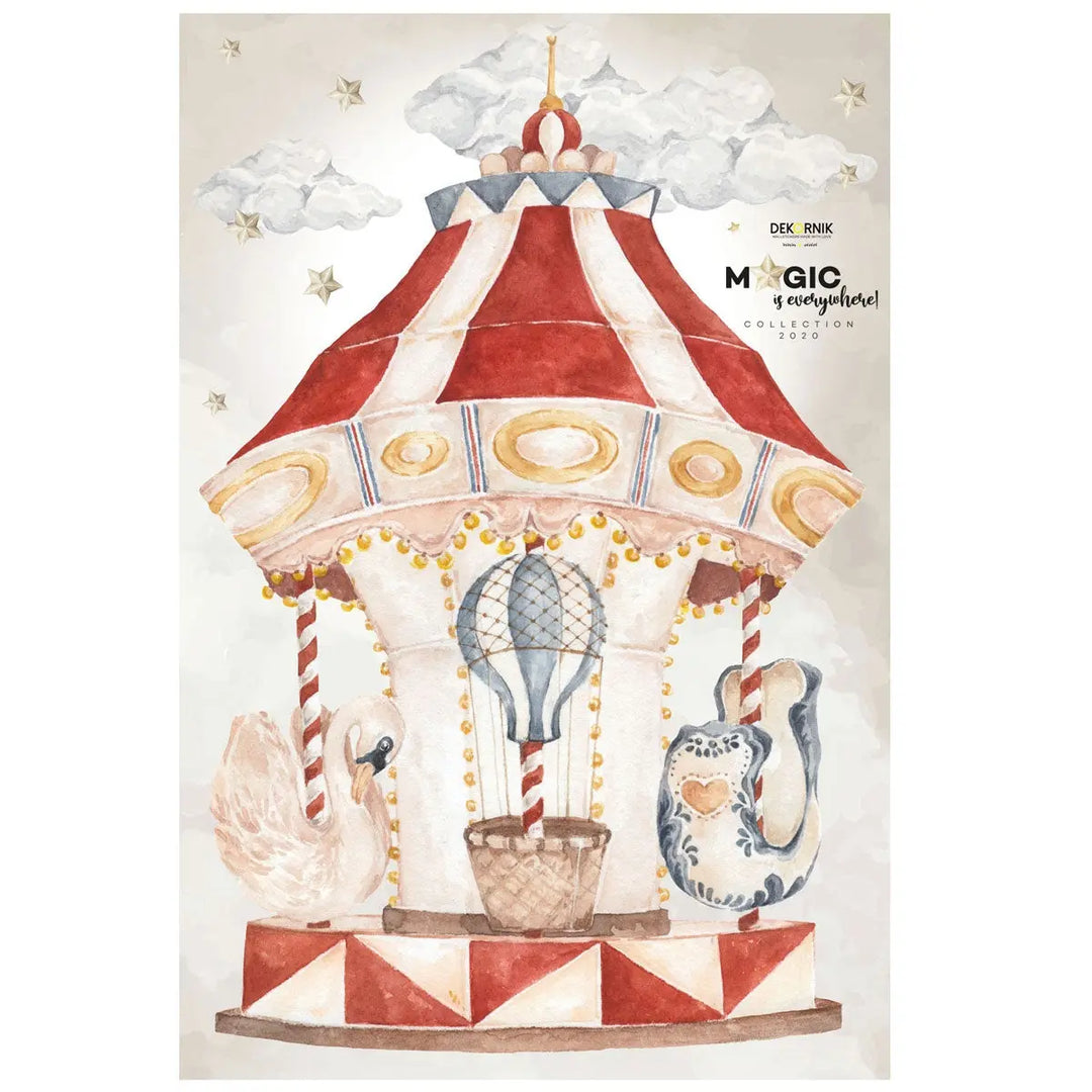 Stickers "merry go round"-Wallpapers & stickers-Dekornik-Blue Almonds-London-South Kensington