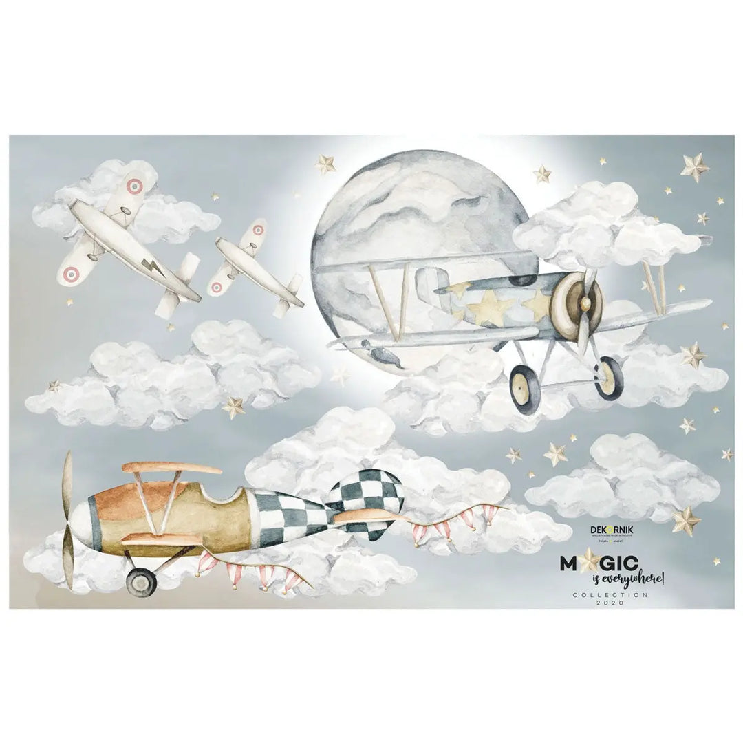 Stickers "planes"-Wallpapers & stickers-Dekornik-Blue Almonds-London-South Kensington
