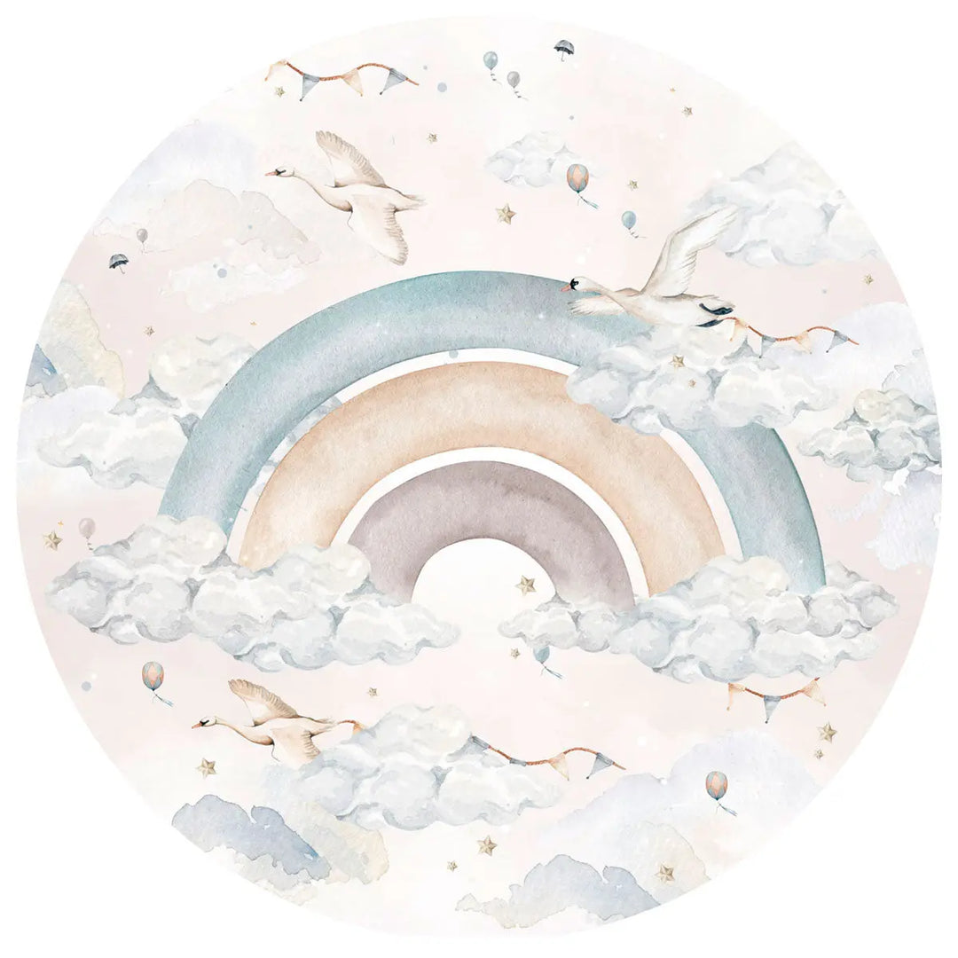 Stickers "rainbow in circle" blue-Wallpapers & stickers-Dekornik-Blue Almonds-London-South Kensington