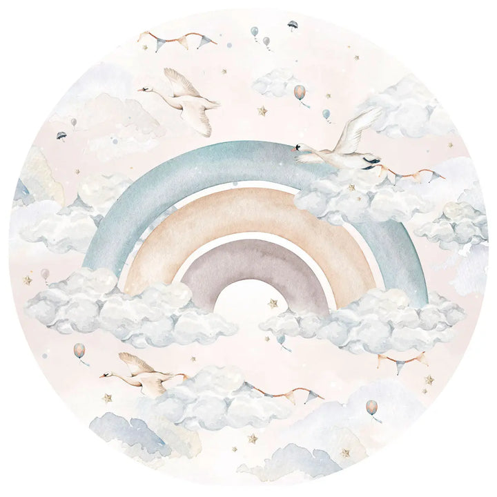 Stickers "rainbow in circle" blue-Wallpapers & stickers-Dekornik-Blue Almonds-London-South Kensington