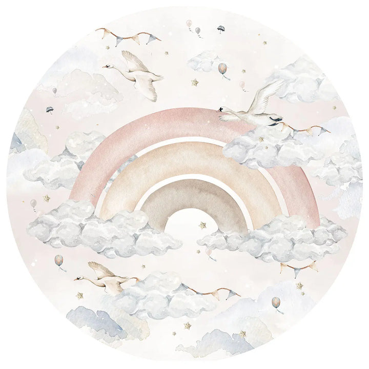 Stickers "rainbow in circle" pink-Wallpapers & stickers-Dekornik-Blue Almonds-London-South Kensington