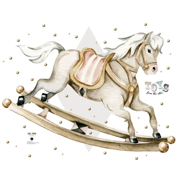 Stickers "rocking horse"-Wallpapers & stickers-Dekornik-Blue Almonds-London-South Kensington