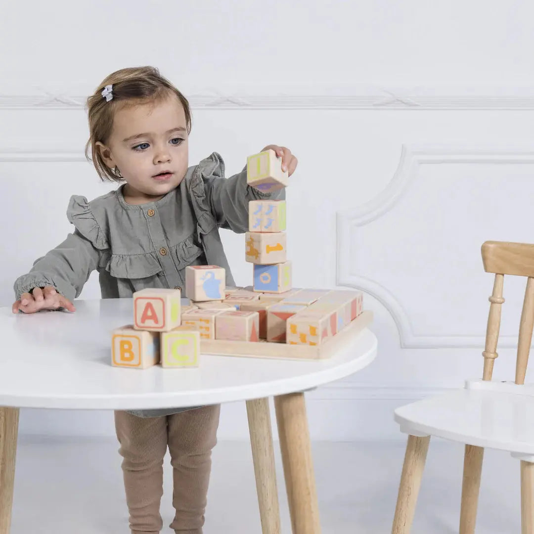 ABC Wooden Blocks-Wooden toys & more-Le Toy Van-Blue Almonds-London-South Kensington