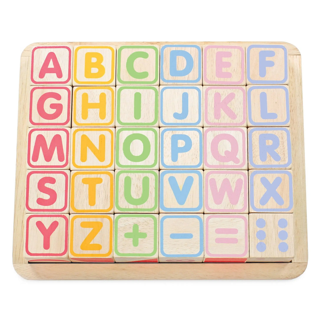 ABC Wooden Blocks-Wooden toys & more-Le Toy Van-Blue Almonds-London-South Kensington