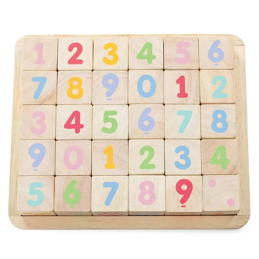 ABC Wooden Blocks-Wooden toys & more-Le Toy Van-Blue Almonds-London-South Kensington