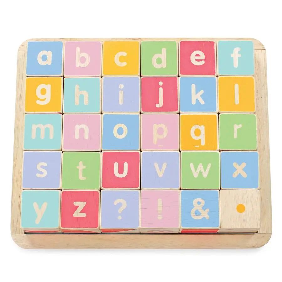 ABC Wooden Blocks-Wooden toys & more-Le Toy Van-Blue Almonds-London-South Kensington