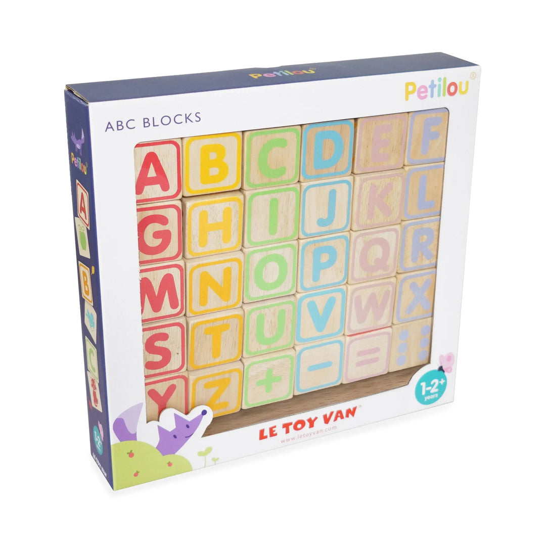 ABC Wooden Blocks-Wooden toys & more-Le Toy Van-Blue Almonds-London-South Kensington