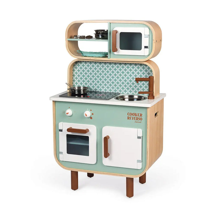 Big cooker Reverso-Wooden toys & more-Janod-Blue Almonds-London-South Kensington