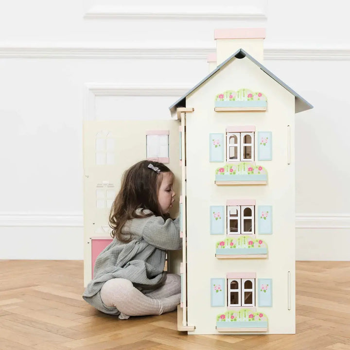 Cherry Tree Hall Doll House-Wooden toys & more-Le Toy Van-Blue Almonds-London-South Kensington