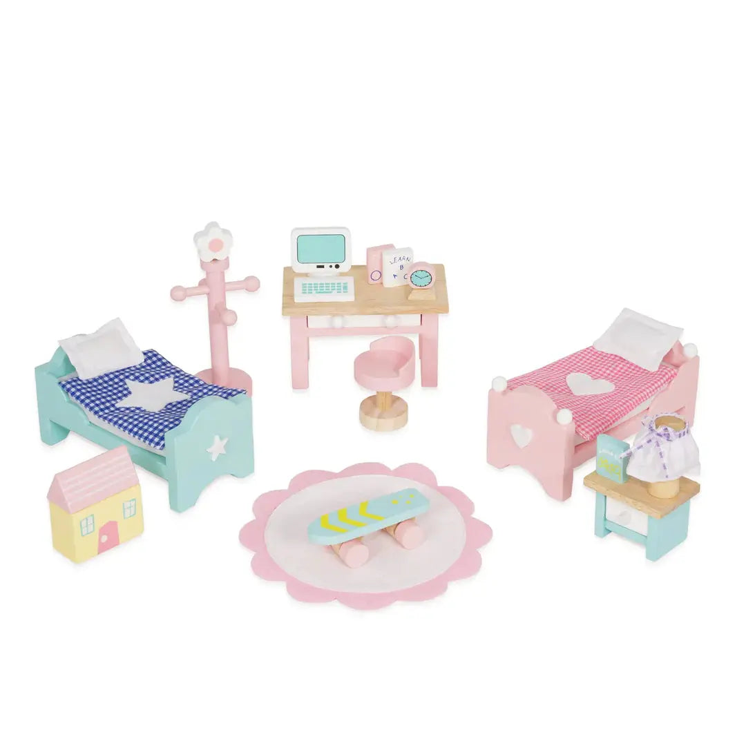 Doll House Children's Bedroom-Wooden toys & more-Le Toy Van-Blue Almonds-London-South Kensington