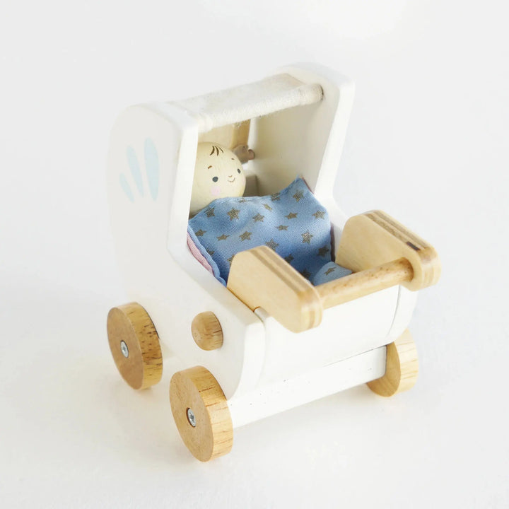 Dolls House Nursery Furniture Set-Wooden toys & more-Le Toy Van-Blue Almonds-London-South Kensington