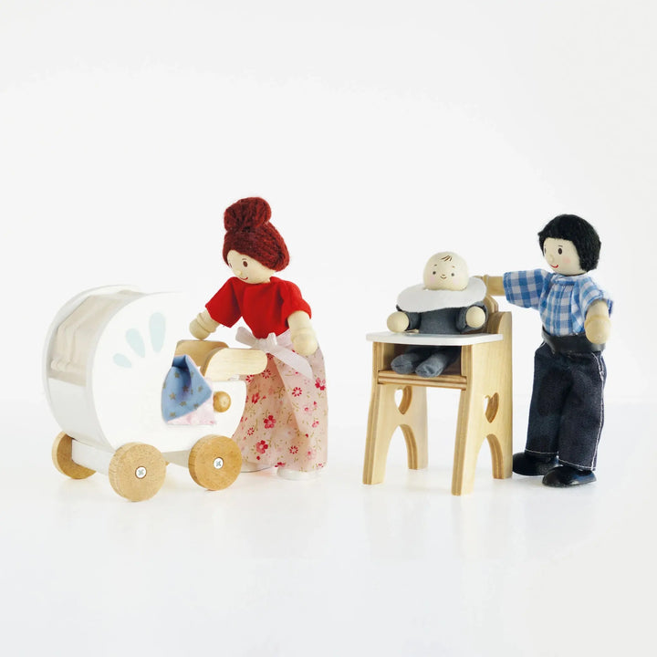 Dolls House Nursery Furniture Set-Wooden toys & more-Le Toy Van-Blue Almonds-London-South Kensington