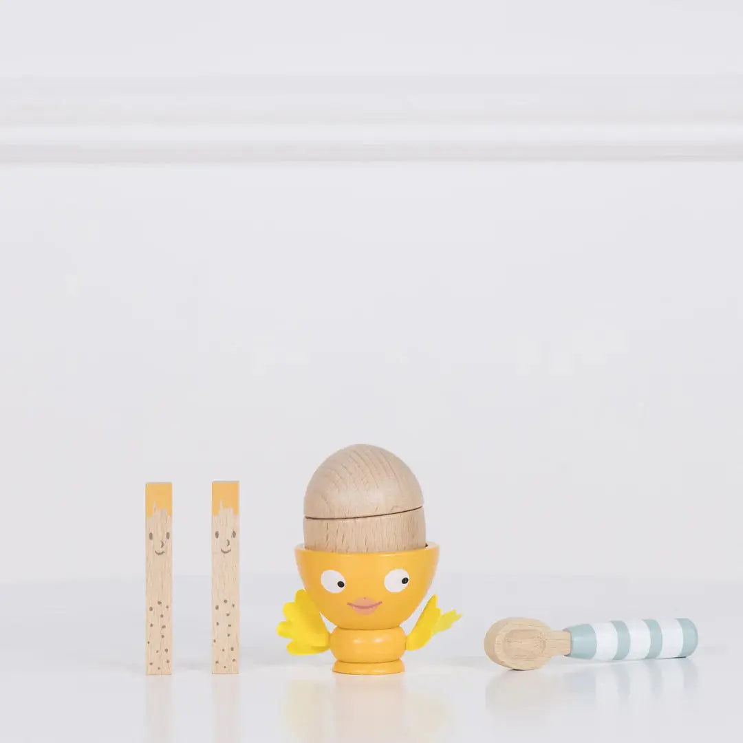 Egg Cup Toy Set-Wooden toys & more-Le Toy Van-Blue Almonds-London-South Kensington