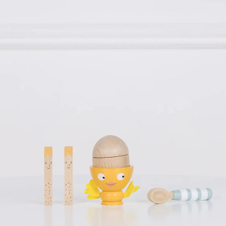 Egg Cup Toy Set-Wooden toys & more-Le Toy Van-Blue Almonds-London-South Kensington