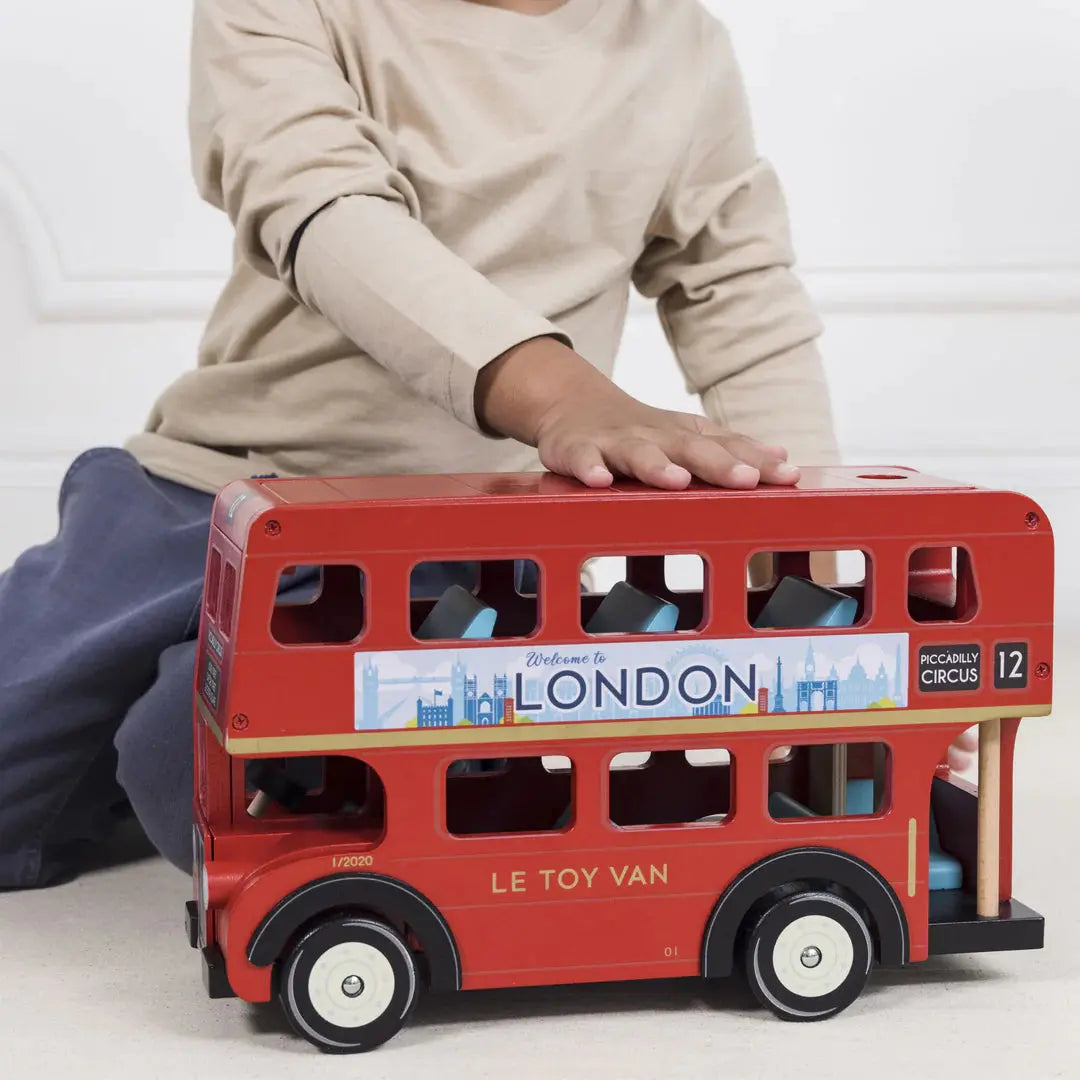 London Routemaster Toy Bus-Wooden toys & more-Le Toy Van-Blue Almonds-London-South Kensington