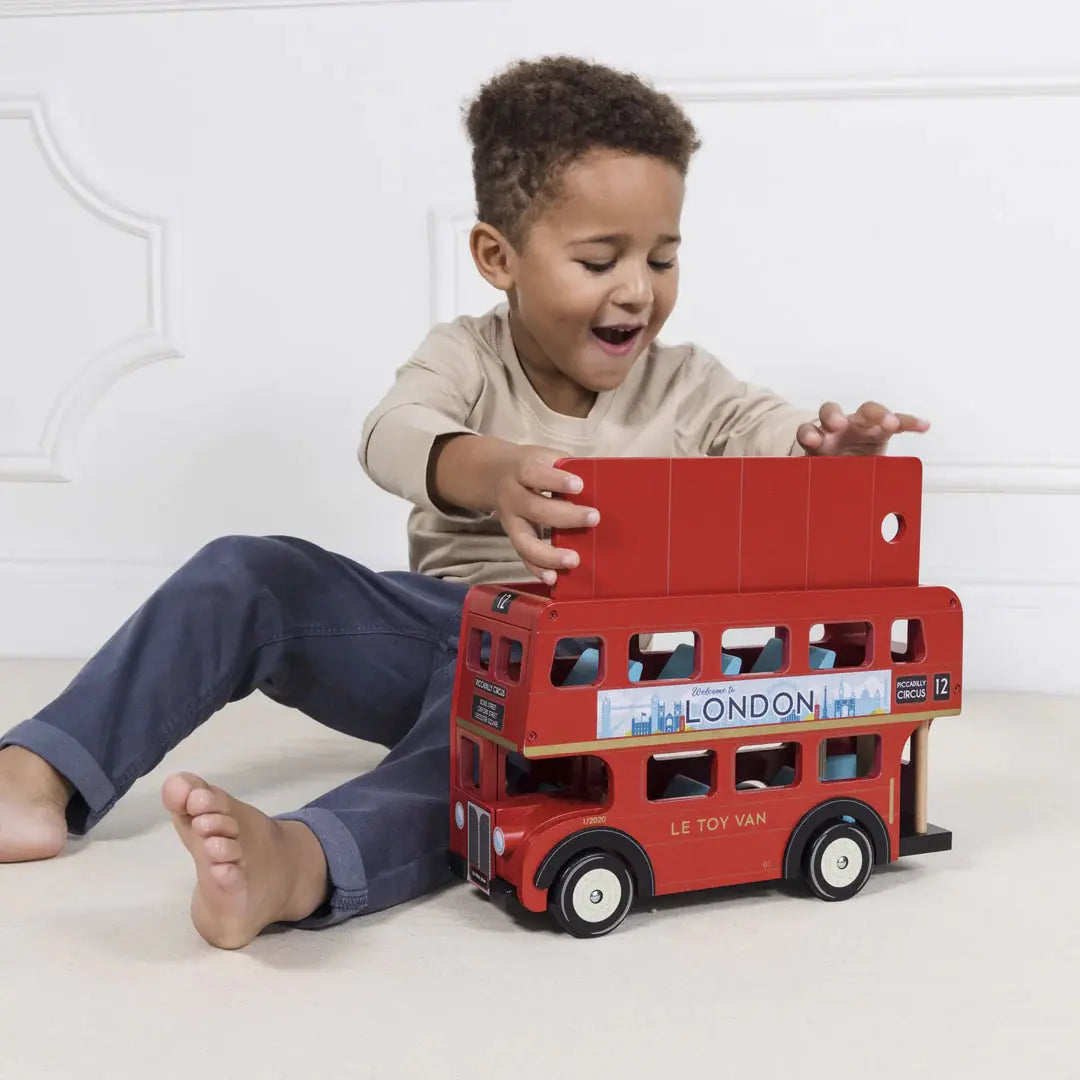 London Routemaster Toy Bus-Wooden toys & more-Le Toy Van-Blue Almonds-London-South Kensington