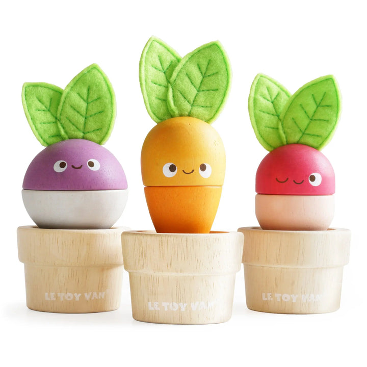 Stacking Veggies-Wooden toys & more-Le Toy Van-Blue Almonds-London-South Kensington