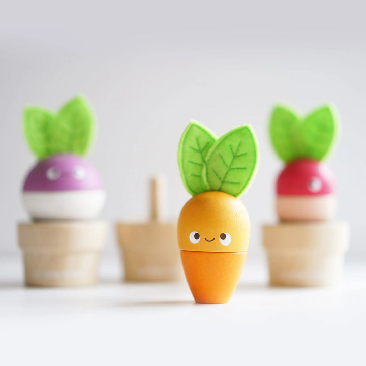 Stacking Veggies-Wooden toys & more-Le Toy Van-Blue Almonds-London-South Kensington