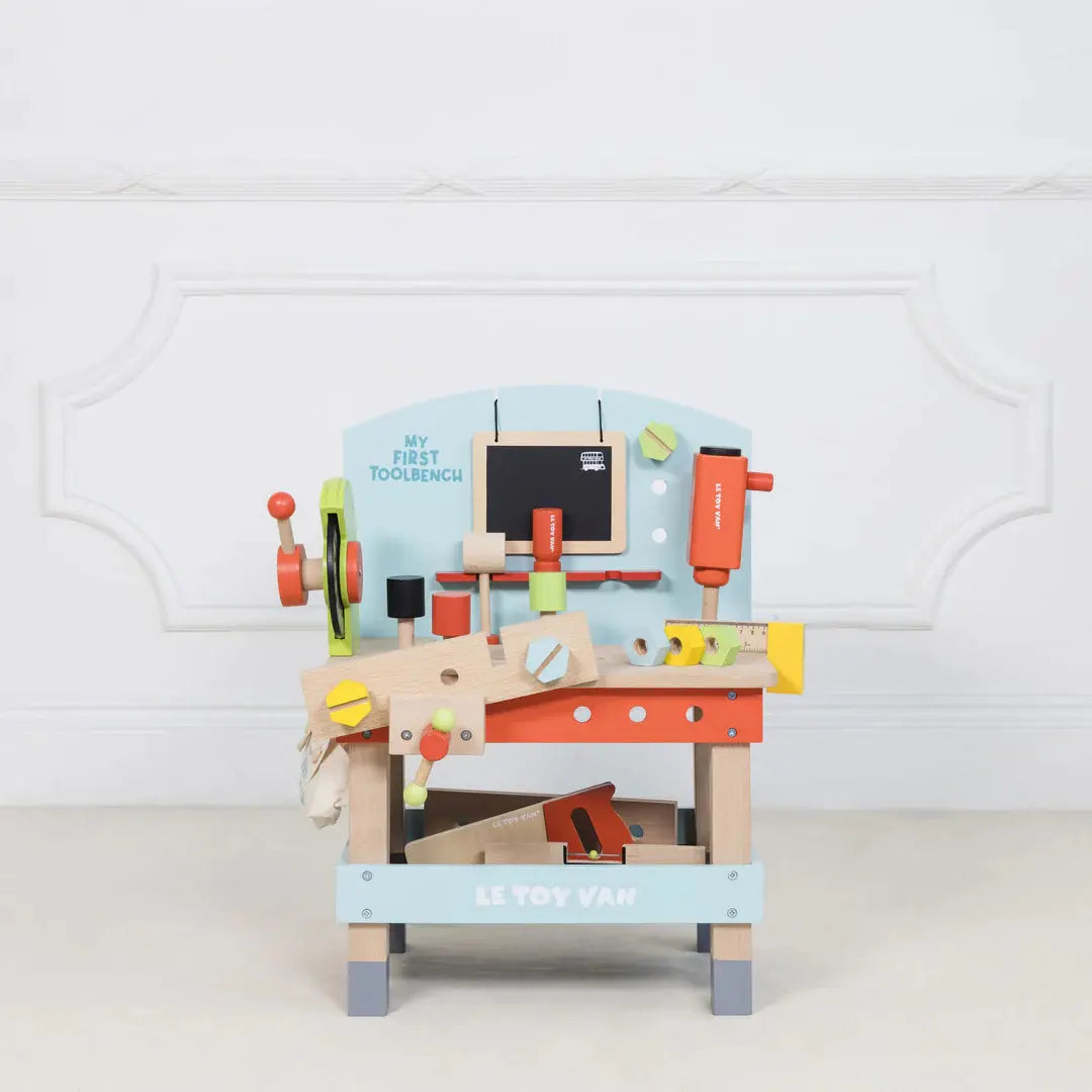 Wooden Tool Bench-Wooden toys & more-Le Toy Van-Blue Almonds-London-South Kensington