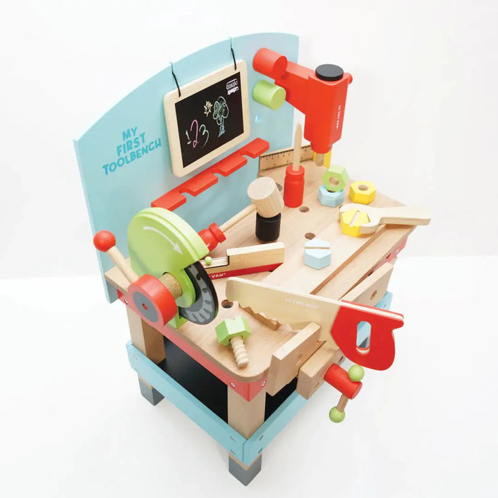 Wooden Tool Bench-Wooden toys & more-Le Toy Van-Blue Almonds-London-South Kensington